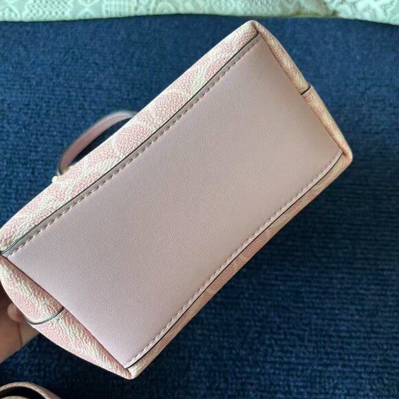 Women's Cowhide Shoulder Bag coach bag pink 16*16 - Picture 4 of 8
